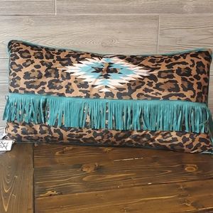 COPY - Crazy Train Leopard Fringe Pillows. Gorgeous pics don’t do them justice.